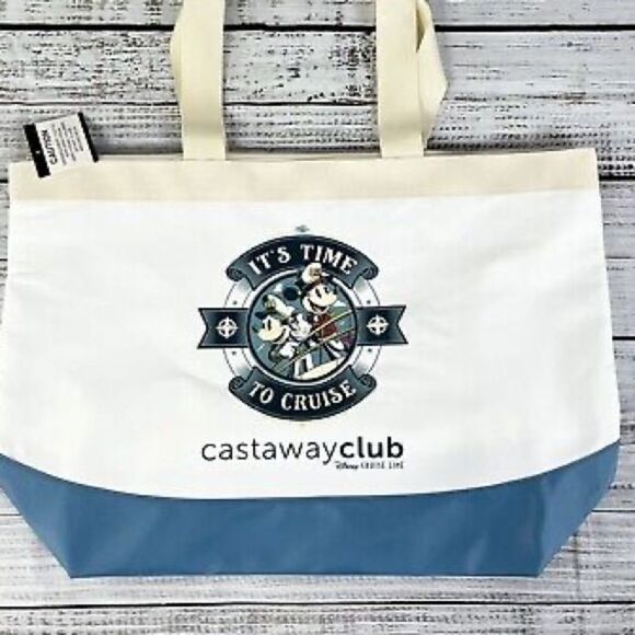 Disney Cruise Line 25th Silver Anniversary Captain Mickey Tote - Picture 1 of 10